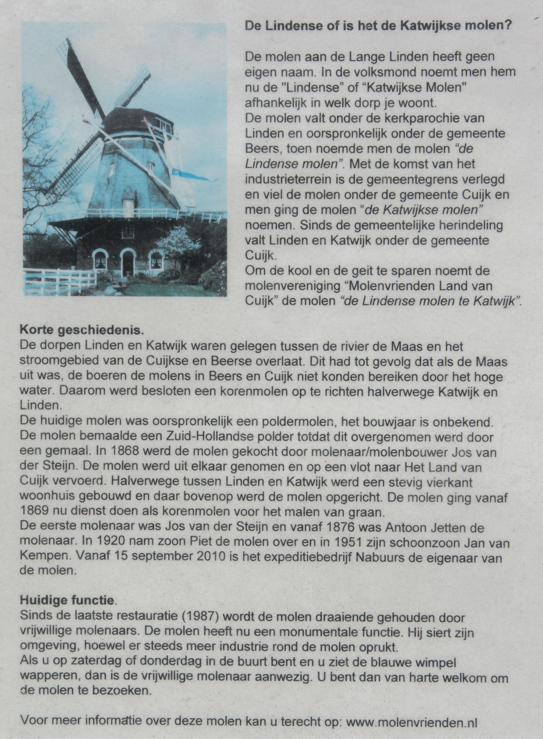 156. Info molen