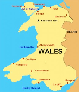 2. Kaart Wales